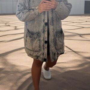 Chic Stonewashed Denim Jacket